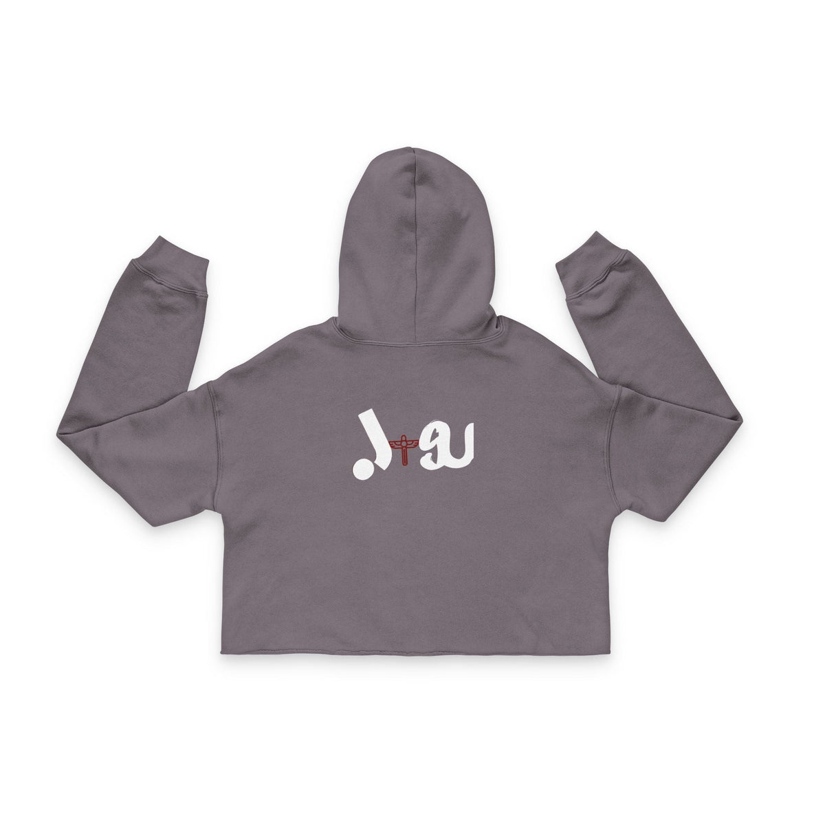 Cropped Hoodie with J+SU Design Printify