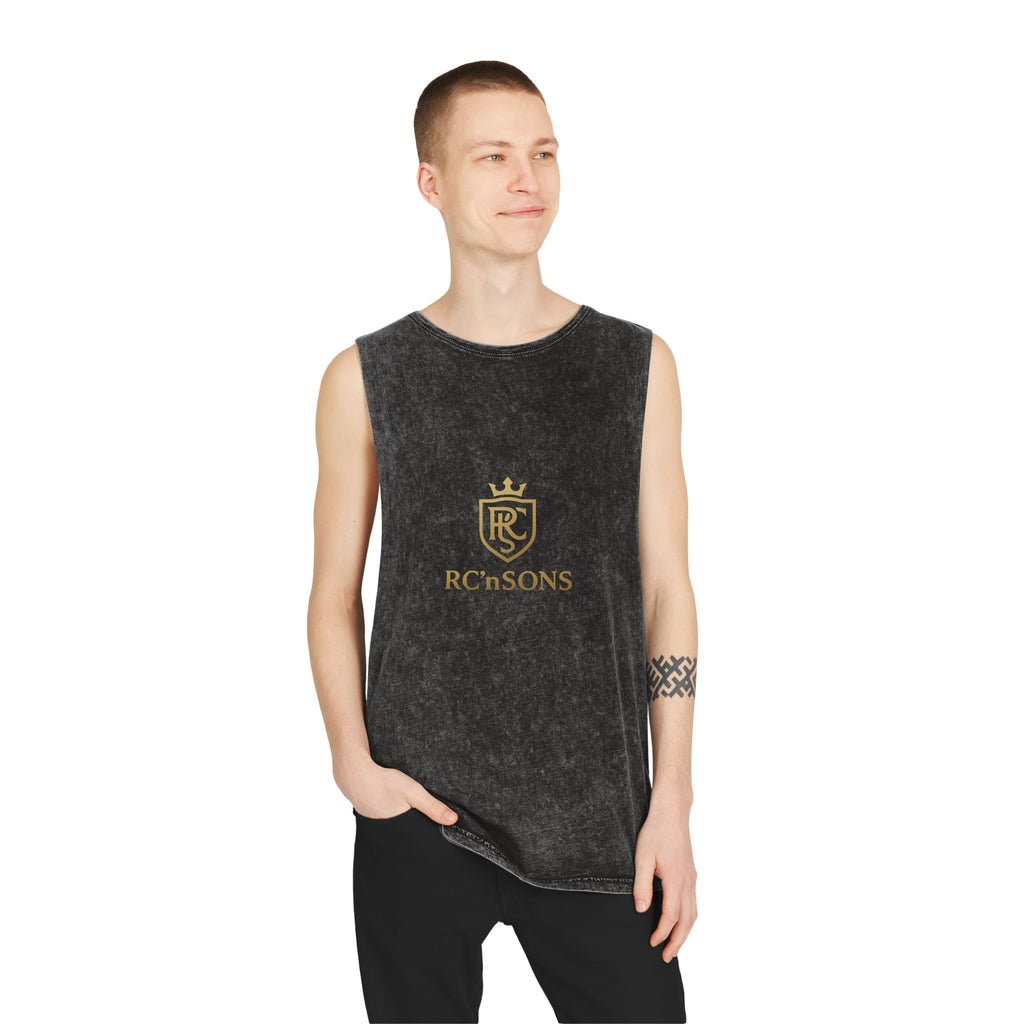 Stonewash Tank Top for Casual Comfort | Unisex Summer Apparel, Streetwear, Workout Gear, Festival Outfit, Gift Idea