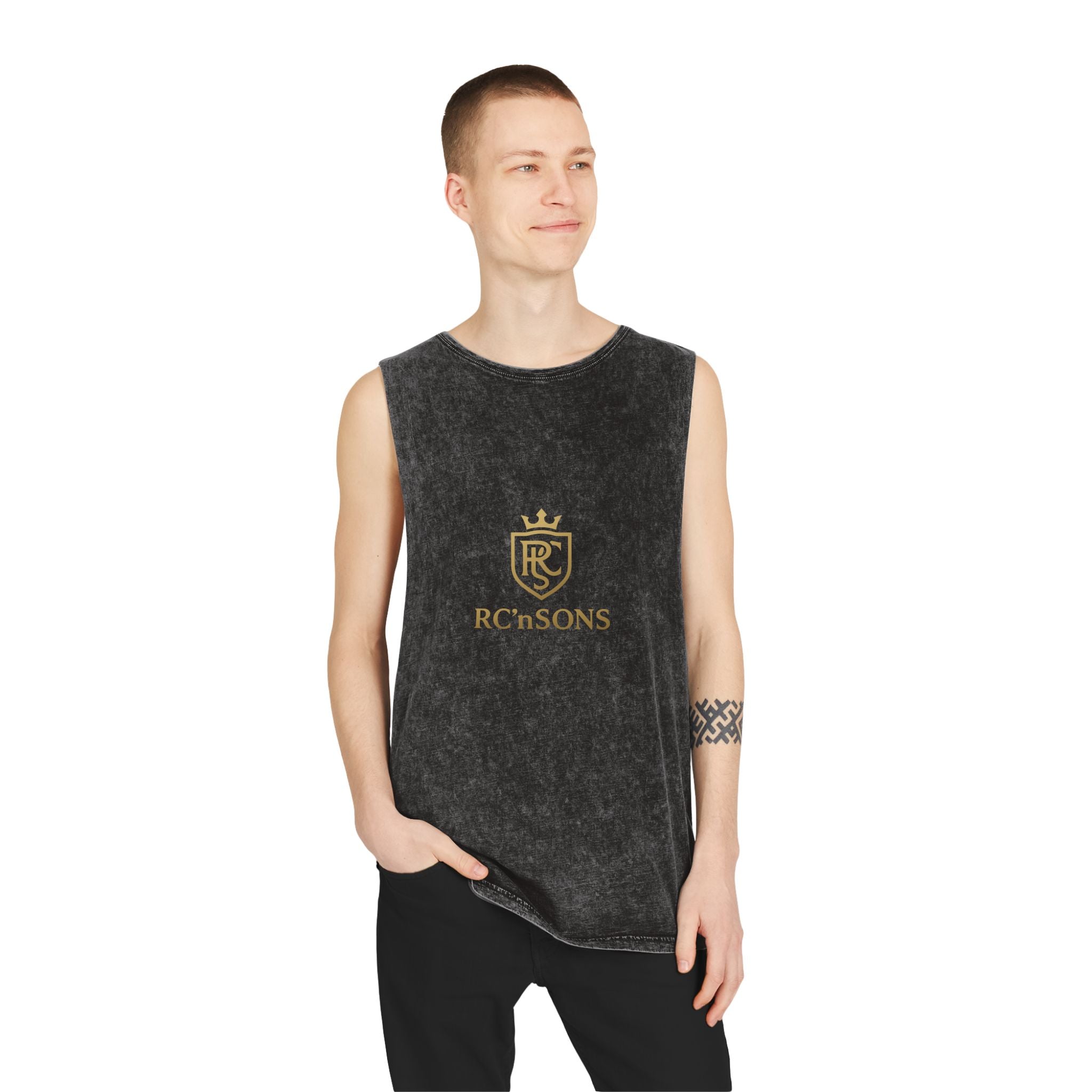 Stonewash Tank Top for Casual Comfort | Unisex Summer Apparel, Streetwear, Workout Gear, Festival Outfit, Gift Idea