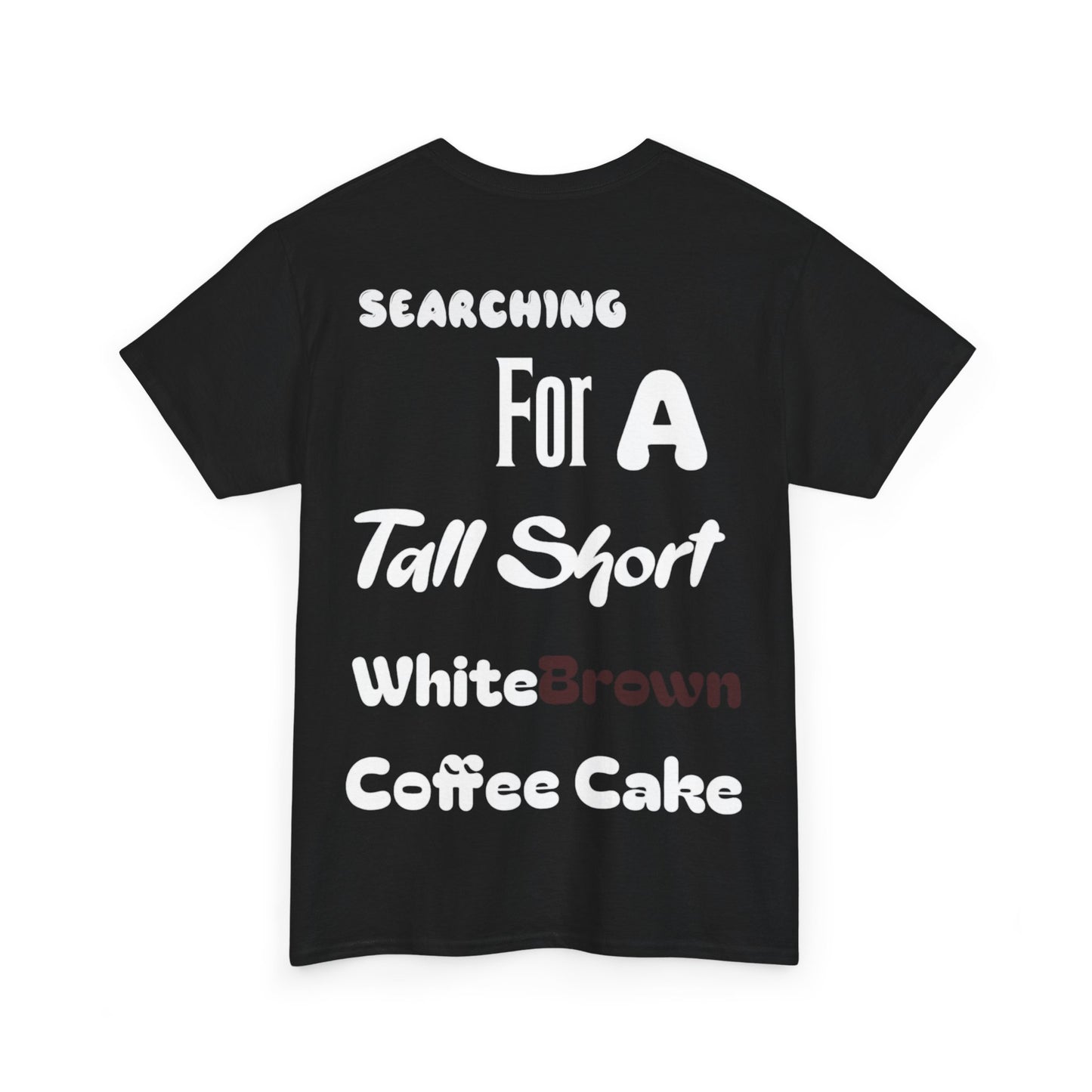 White Brown Coffee Cake Cotton Tee