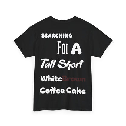 White Brown Coffee Cake Cotton Tee