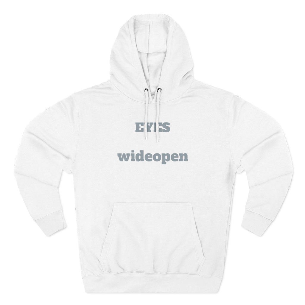 Fleece Hoodie, Cozy Warmth, Casual Style, Perfect for All Seasons, Gift for Friends, EYES wideopen Design Printify