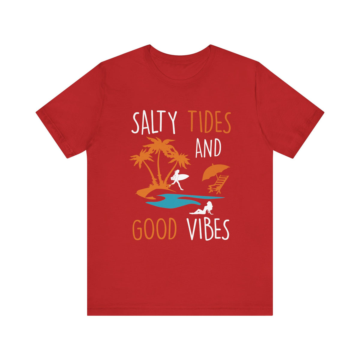Marées salées et bonnes vibrations Tee unisexe 