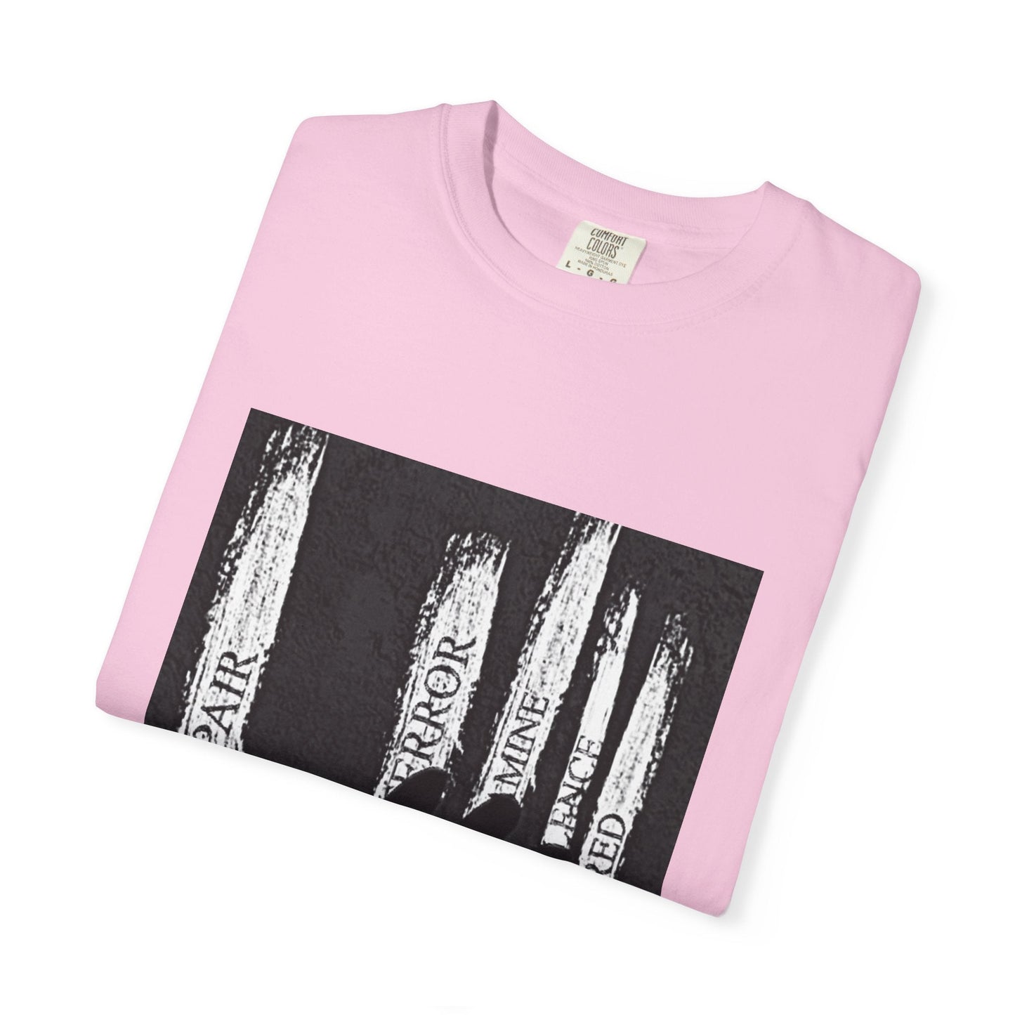 Garment-Dyed T-shirt, Unisex Black Graphic Tee, Motivational Shirt, Casual Streetwear, Perfect Gift for Friends Printify