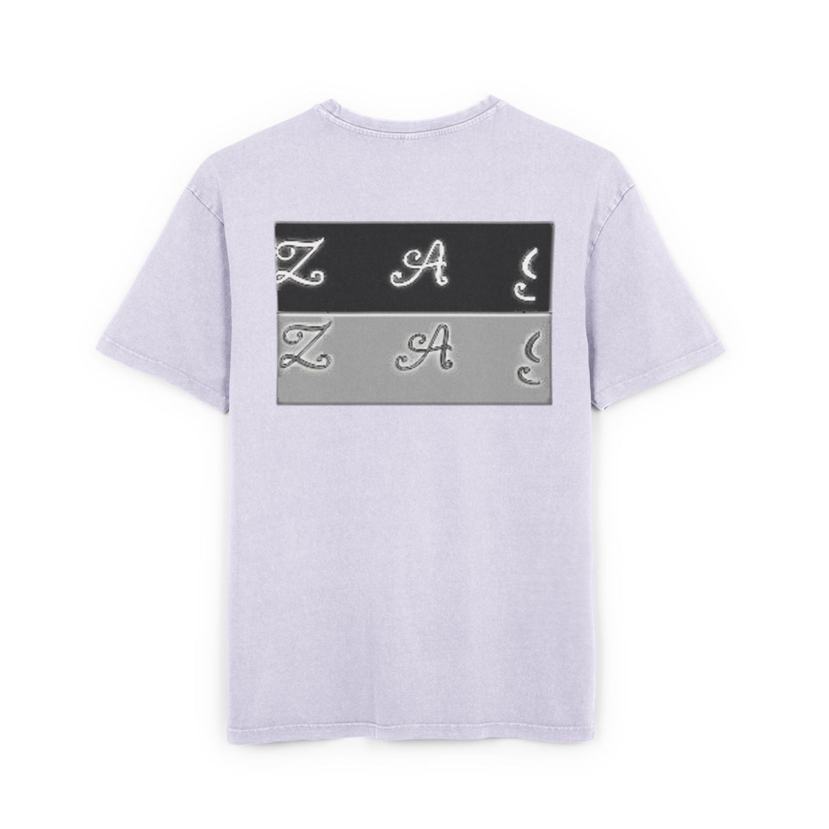 Oversize Tee - Zagzag Acid Washed Design