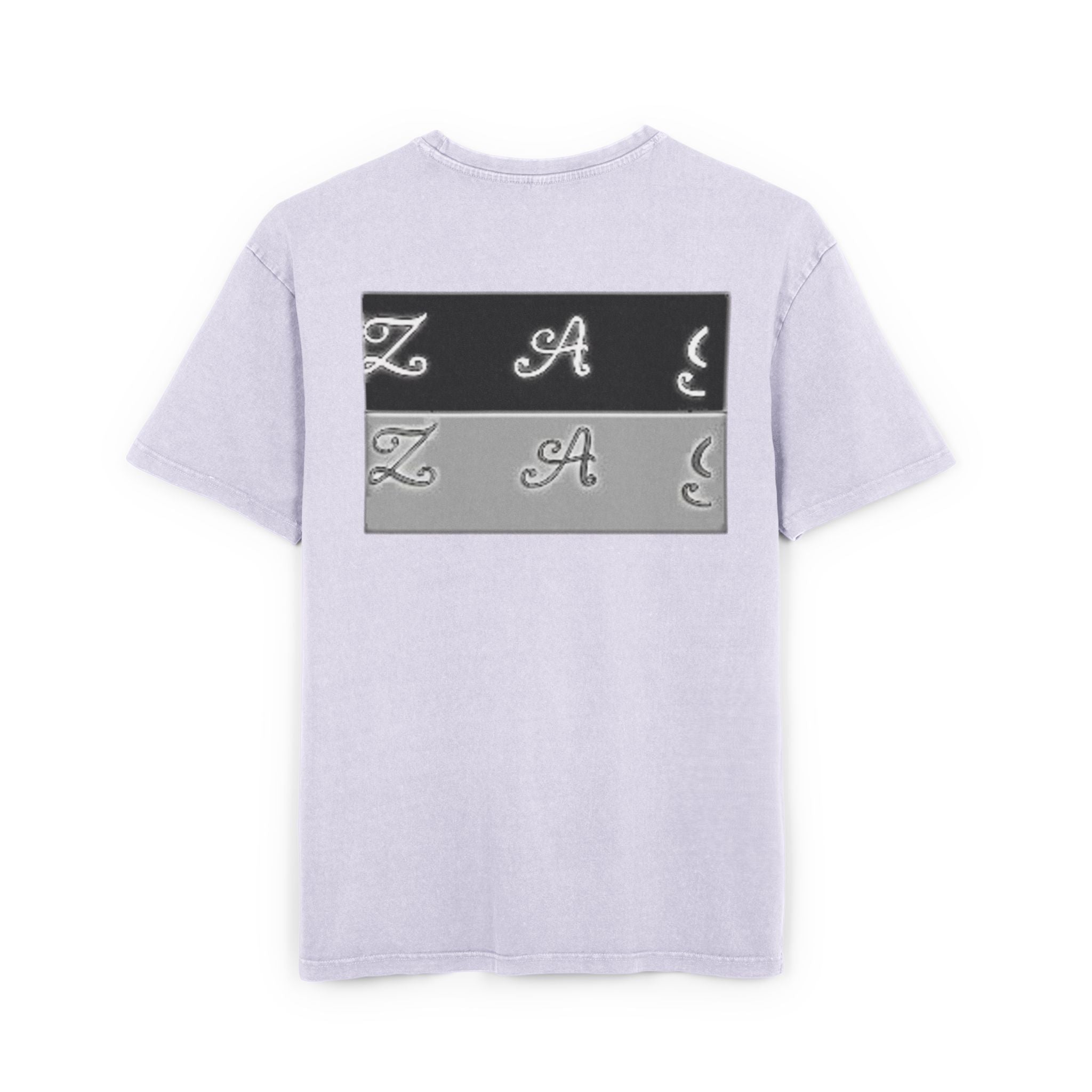 Oversize Tee - Zagzag Acid Washed Design