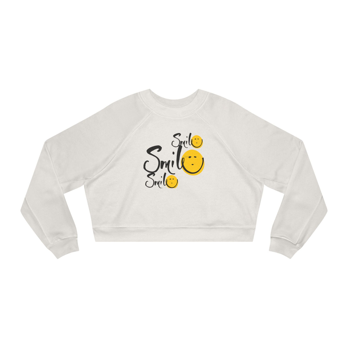 Smile Smile Smile Cropped Fleece Pullover