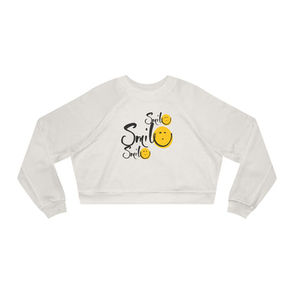Smile Smile Smile Cropped Fleece Pullover