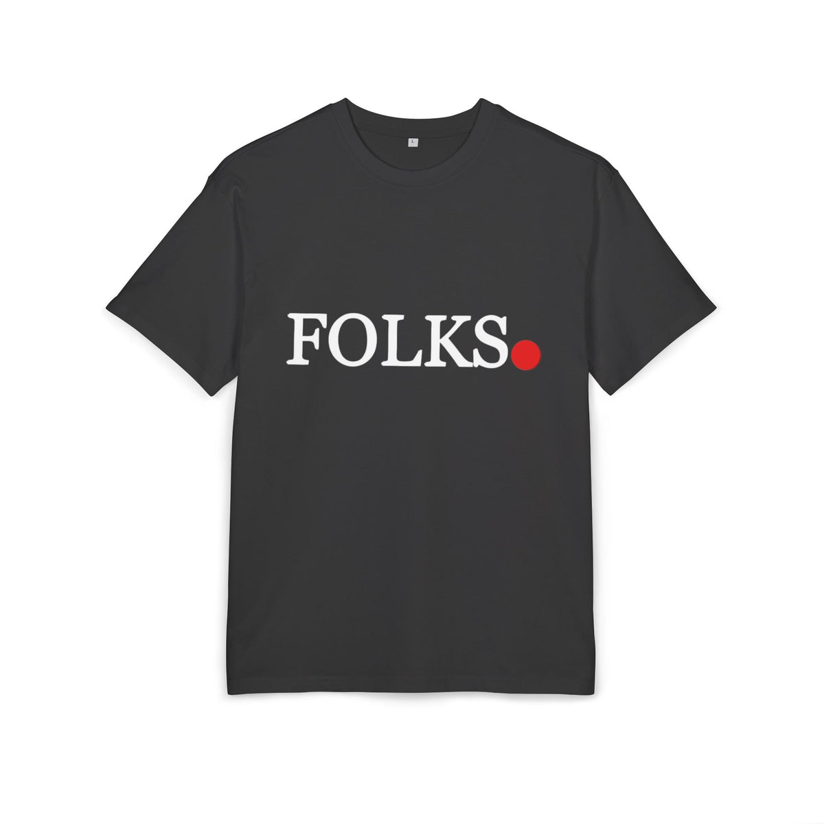 Oversized Tee with Bold Red Dot, Everyday Tee Printify