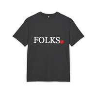 Oversized Tee with Bold Red Dot, Everyday Tee Printify