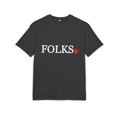 Oversized Tee with Bold Red Dot, Everyday Tee Printify