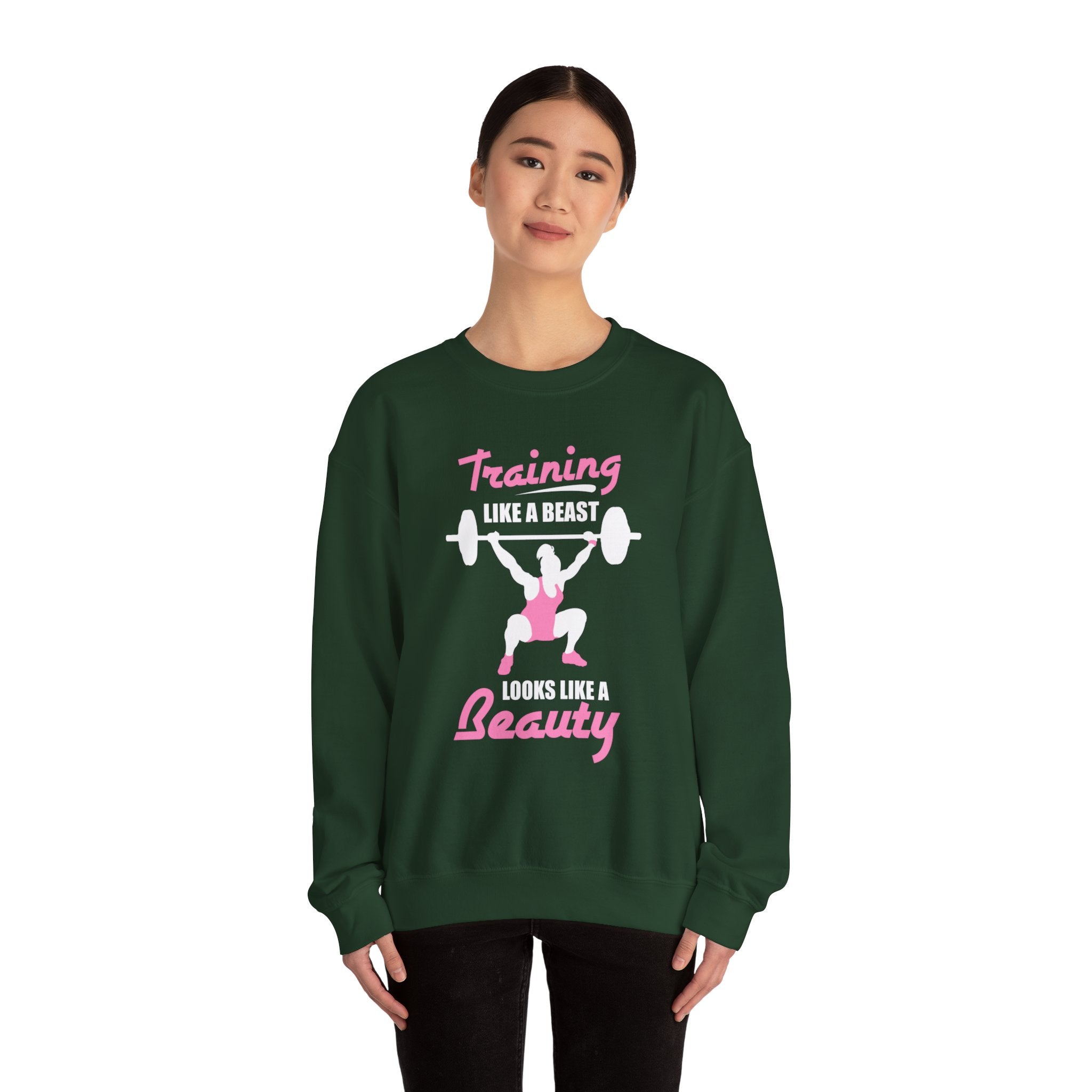 S’entraîner comme un sweat-shirt unisexe bête 