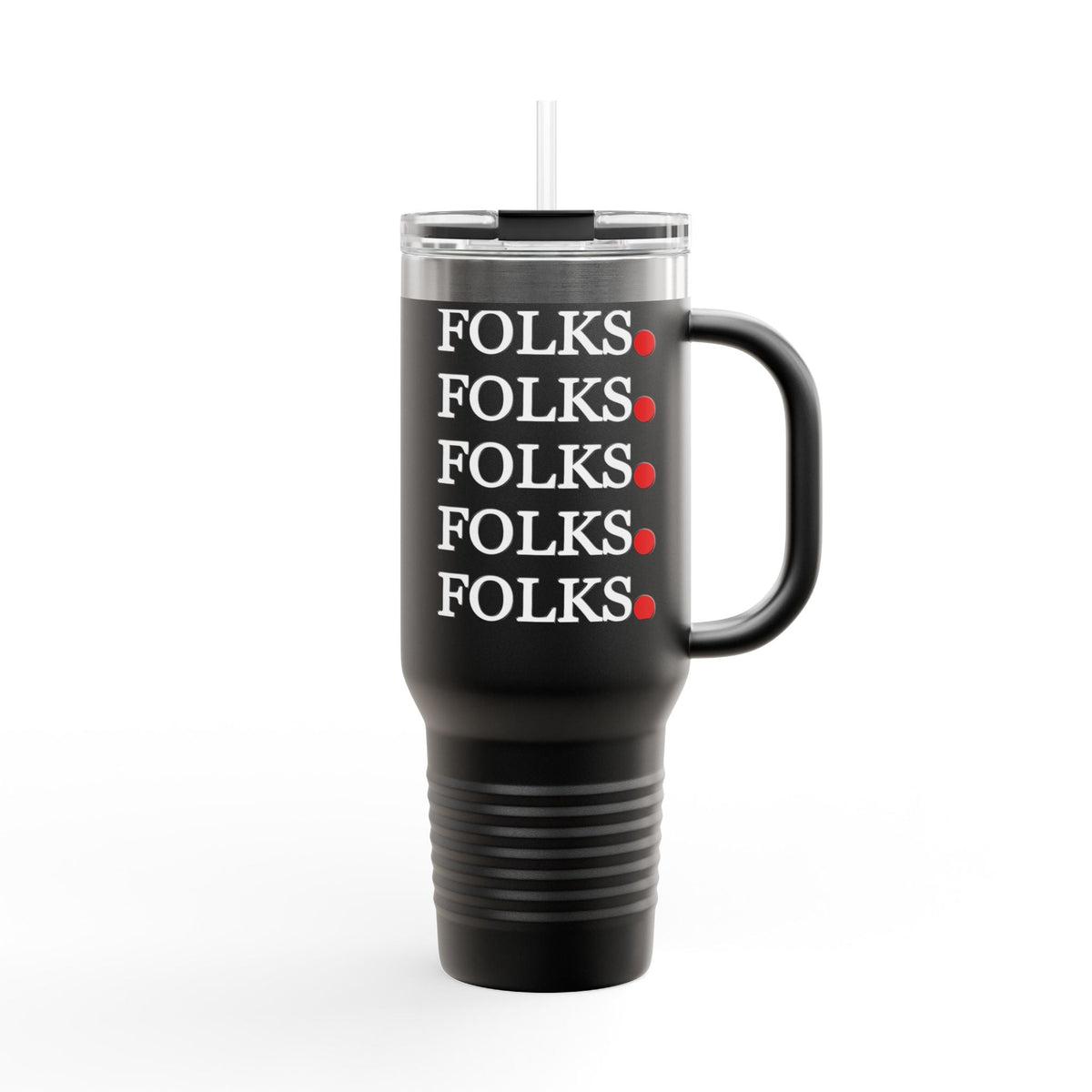 Folk-Inspired Insulated Travel Mug, 40oz - Perfect for Coffee Lovers, Outdoor Adventures, Family Gatherings, Gift Idea Printify