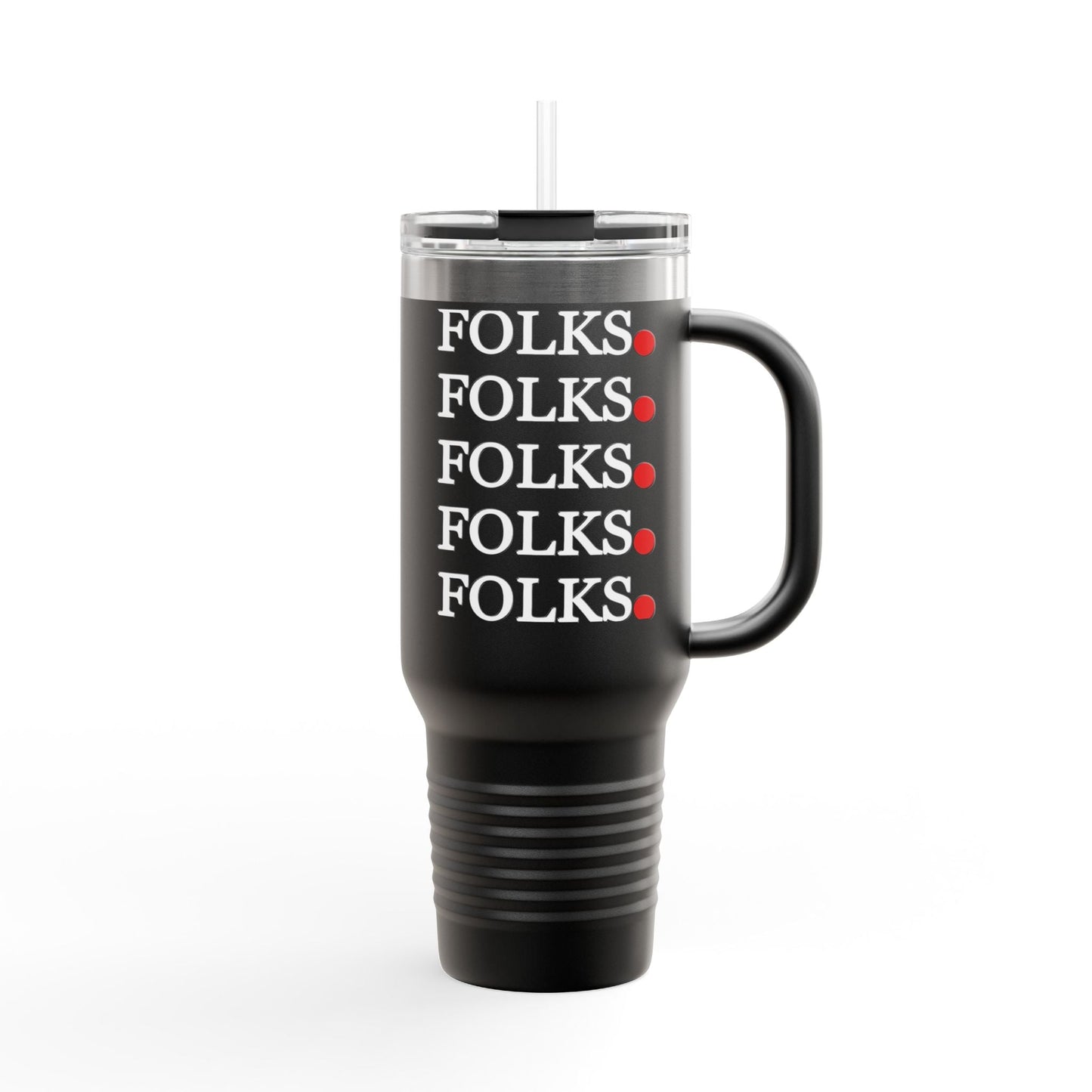 Folk-Inspired Insulated Travel Mug, 40oz - Perfect for Coffee Lovers, Outdoor Adventures, Family Gatherings, Gift Idea Printify