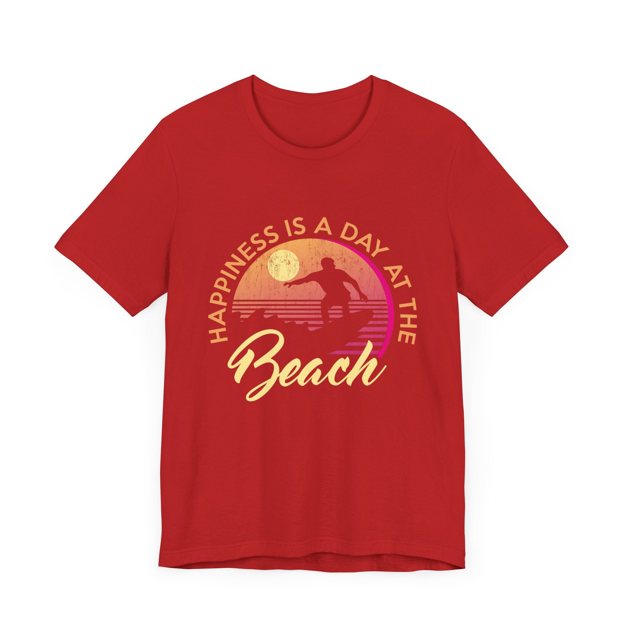 Le bonheur est une journée à la plage Tee unisexe 