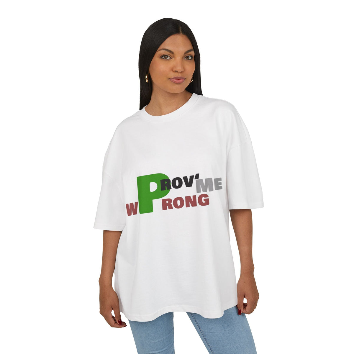 Prove Me Wrong Box Tee, Statement T-Shirt, Casual Wear, Gift for Friends, Motivational Apparel, Unisex Graphic Tee Printify
