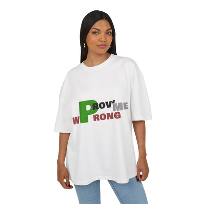 Prove Me Wrong Box Tee, Statement T-Shirt, Casual Wear, Gift for Friends, Motivational Apparel, Unisex Graphic Tee Printify