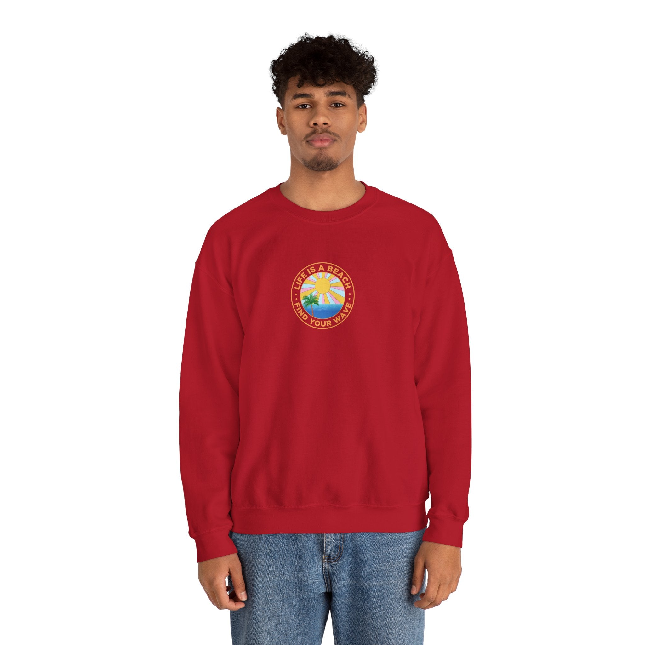 La vie est un sweat-shirt unisexe de plage 