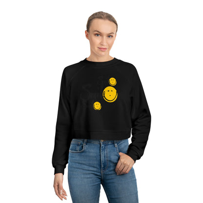 Smile Smile Smile Cropped Fleece Pullover