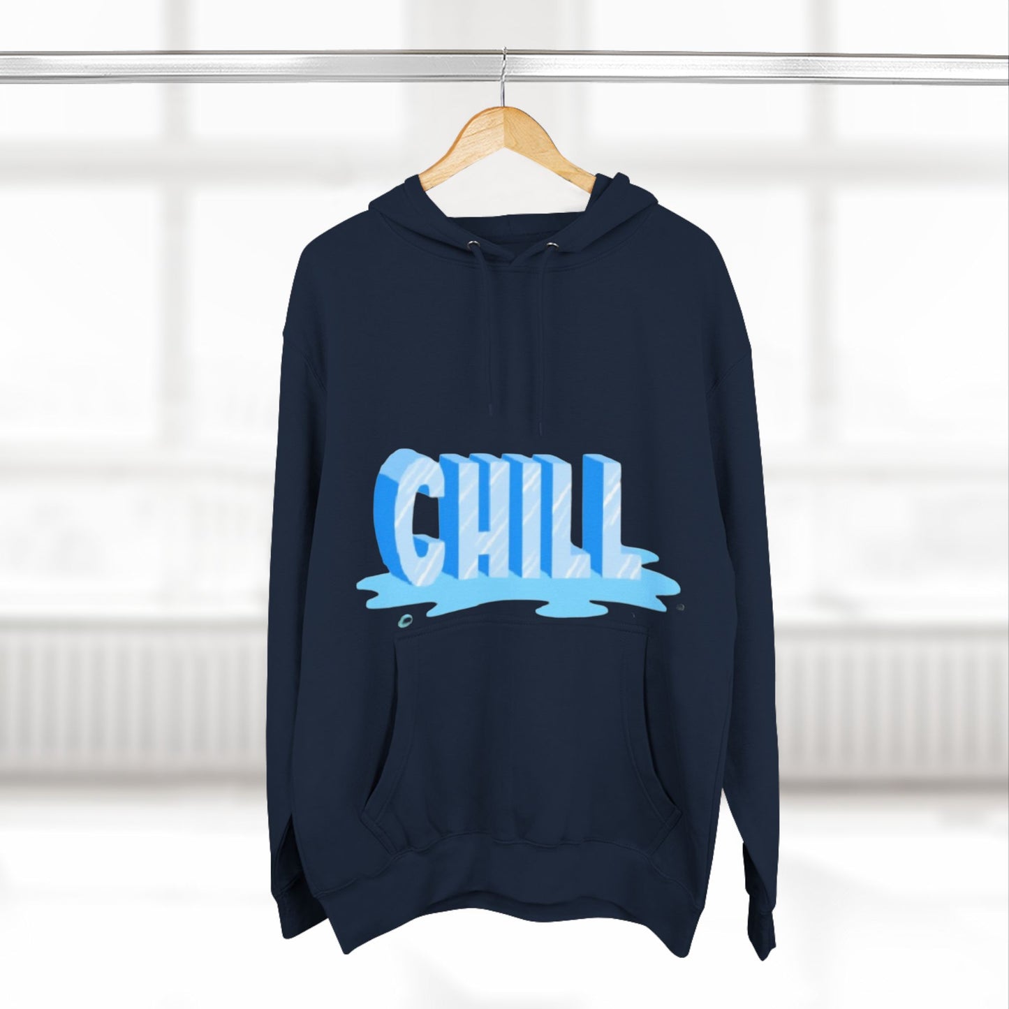 Unisex Three-Panel Fleece Chill Hoodie