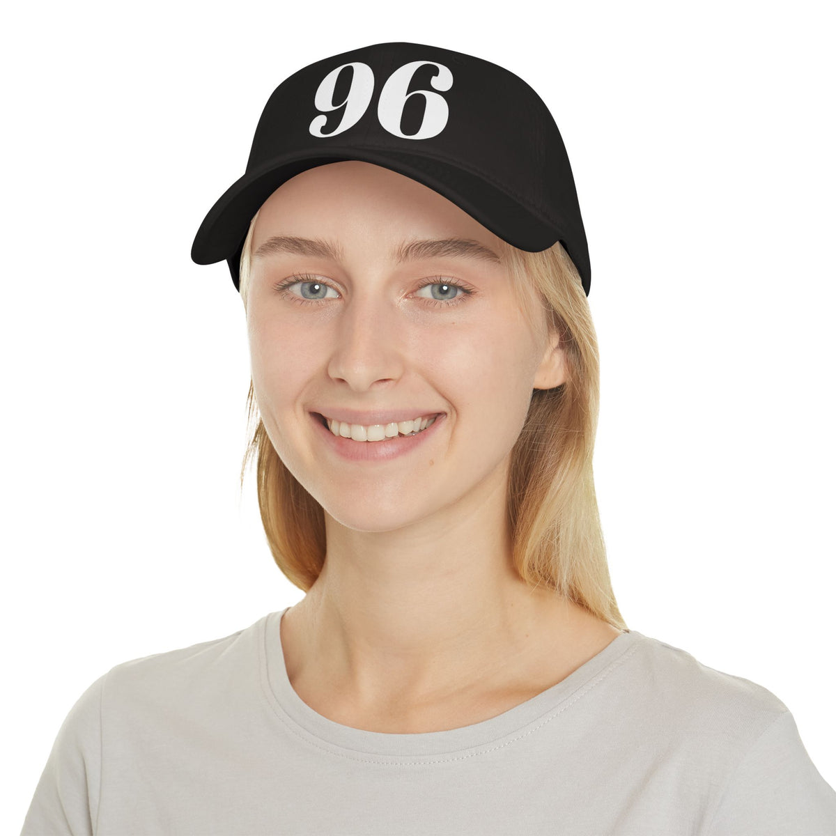 Vintage Red Baseball Cap with Bold '96' Design | Casual Sportswear
