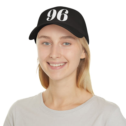 Vintage Red Baseball Cap with Bold '96' Design | Casual Sportswear