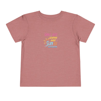 T-shirt pour tout-petits Les filles veulent juste avoir du soleil 