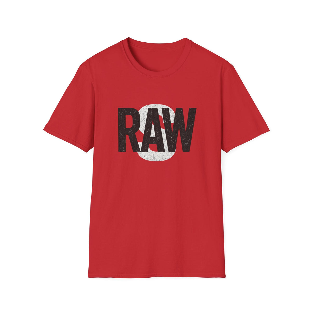 RAW Unisex Softstyle T-Shirt, Casual Graphic Tee, Everyday Wear, Gift for Him or Her, Streetwear Fashion, Summer Essential Printify