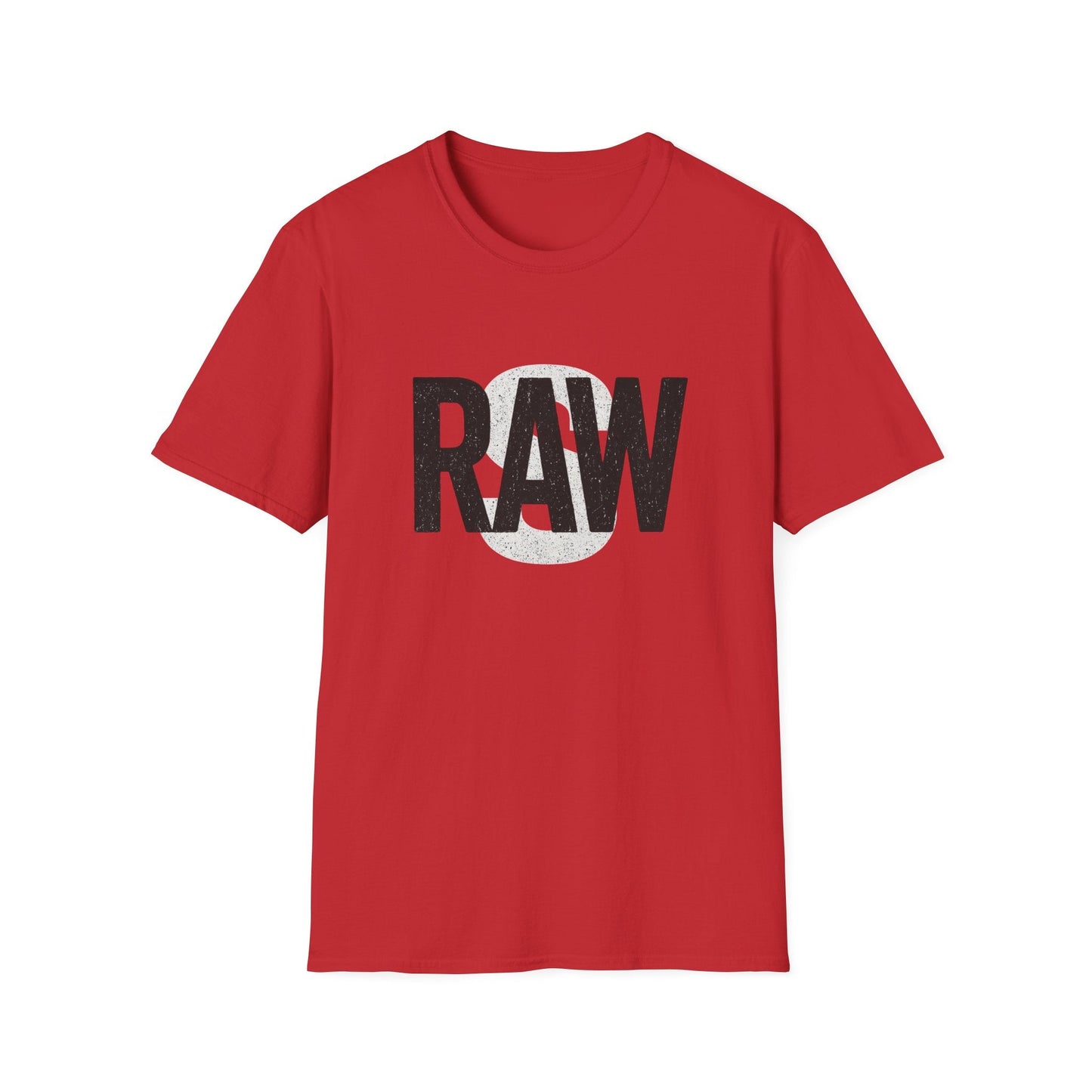 RAW Unisex Softstyle T-Shirt, Casual Graphic Tee, Everyday Wear, Gift for Him or Her, Streetwear Fashion, Summer Essential Printify