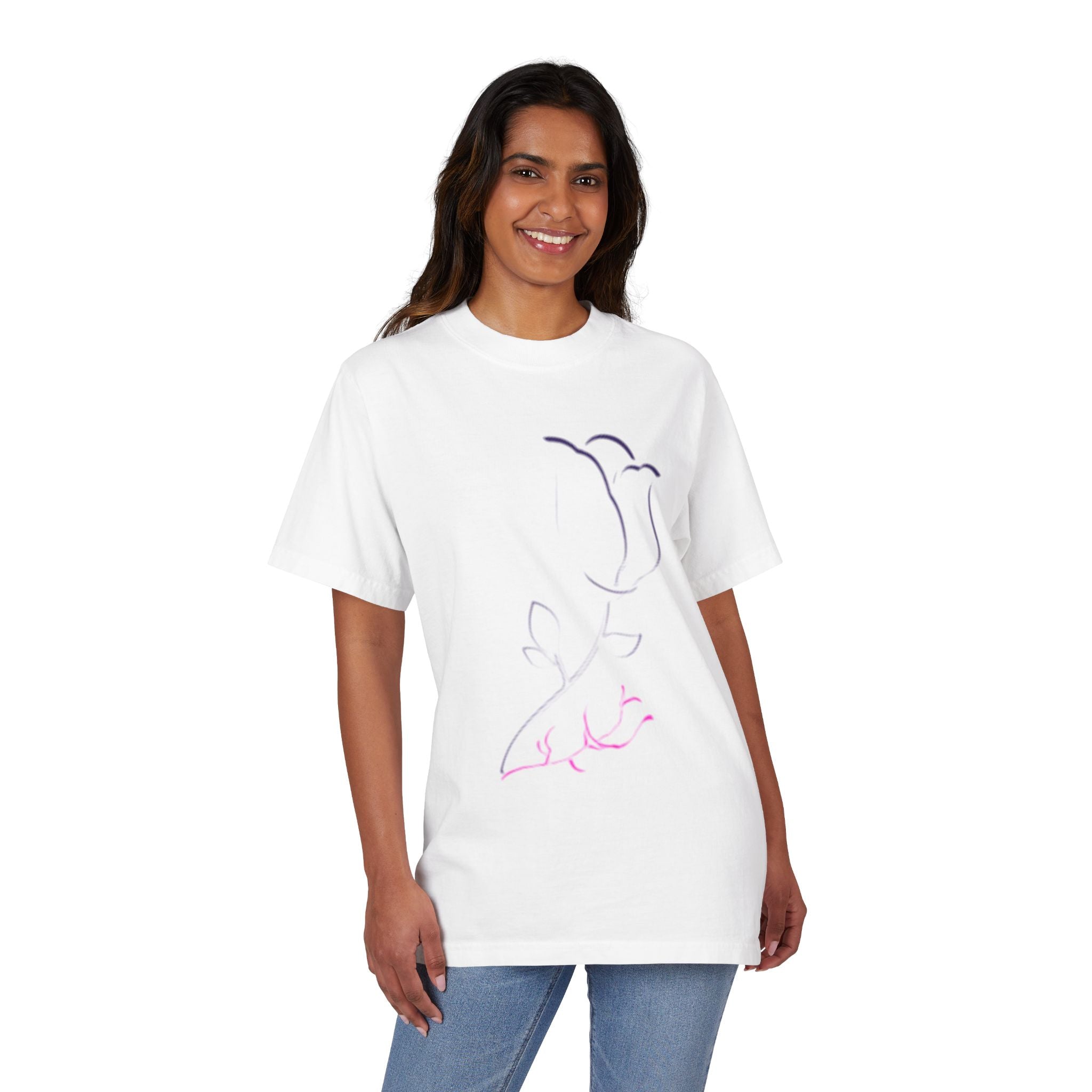 Floral Elegance Unisex T-Shirt - Perfect for Casual Days, Gift for Nature Lovers, Summer Outfit, Eco-Friendly Style
