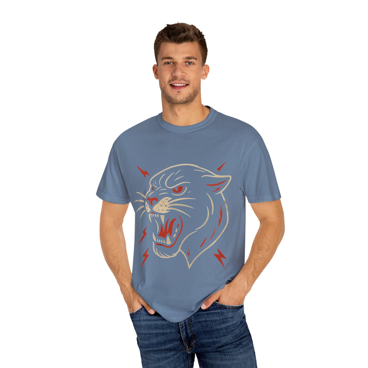 Roar Garment-Dyed T-shirt Printify