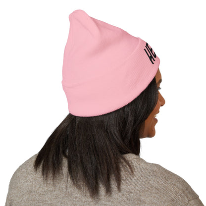Hello! Classic Cuffed Beanie - Stylish Winter Hat for Trendsetters