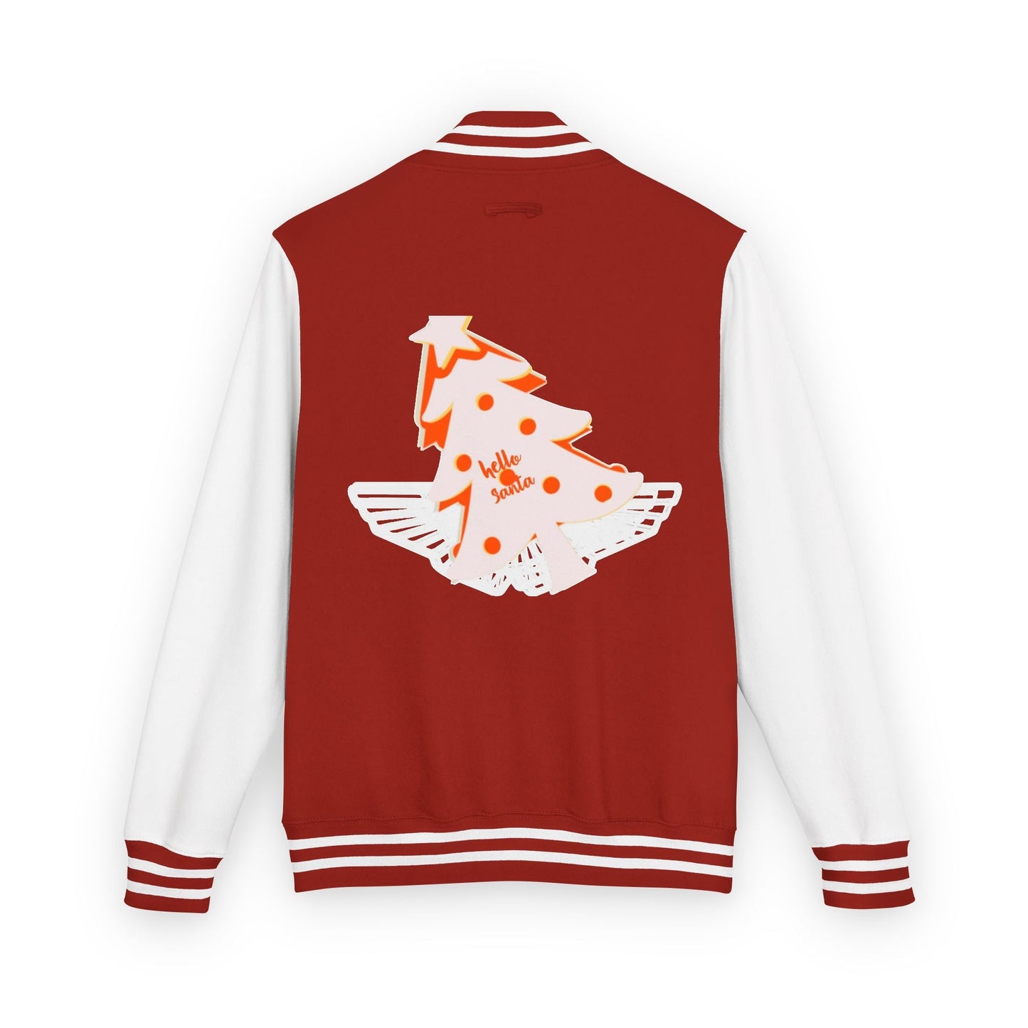 Letterman Jacket - 'hello santa' Design Printify