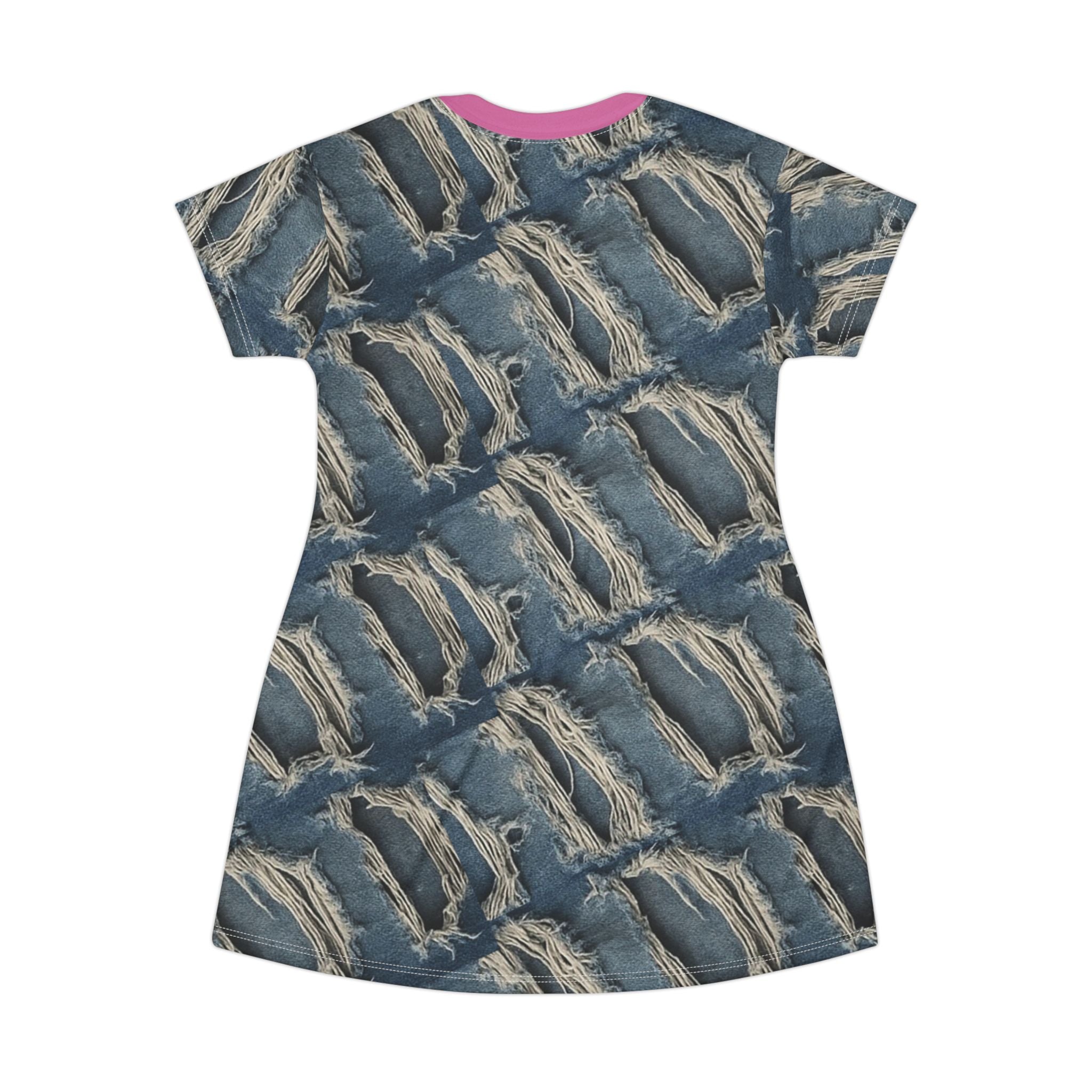 CasualT-Shirt Dress, Relaxed Fit, Summer Wear, Perfect for Beach Days, Stylish and Comfortable Printify