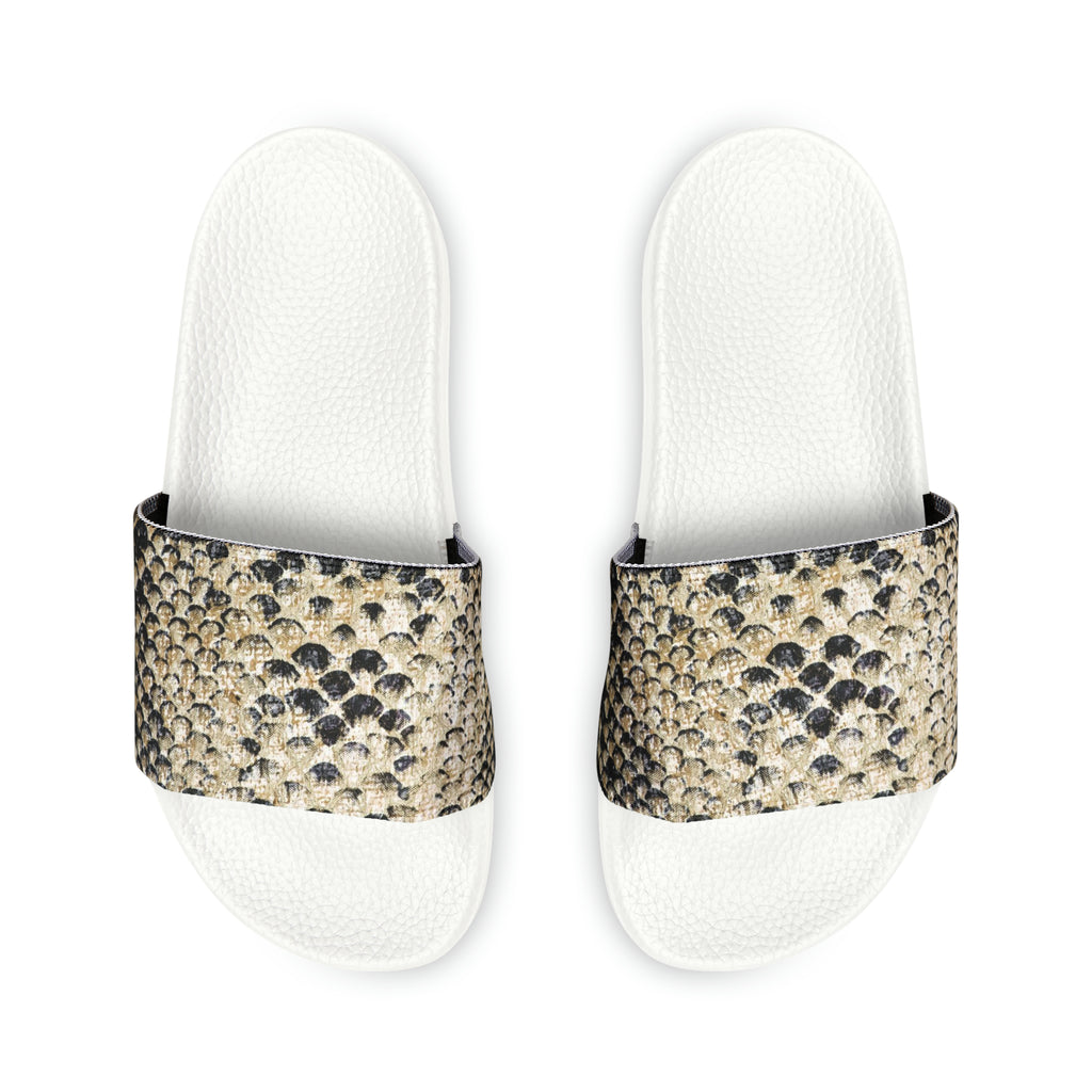 Sandales en peau d'écailles 