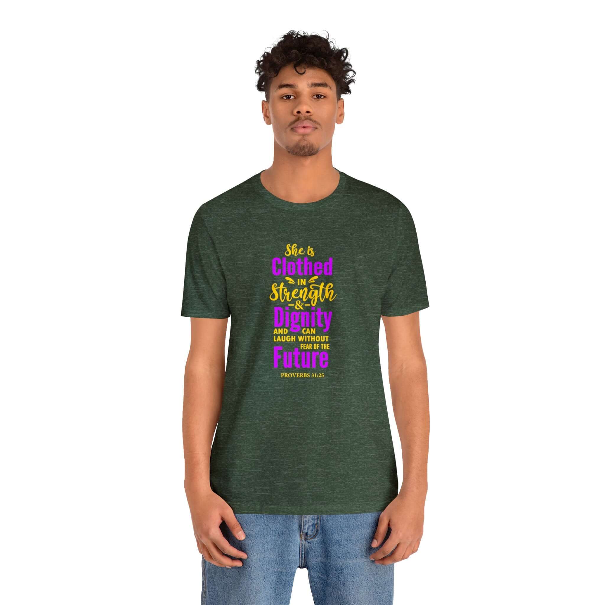 She Is Clothed In Strength Unisex Tee - RC’nSONS