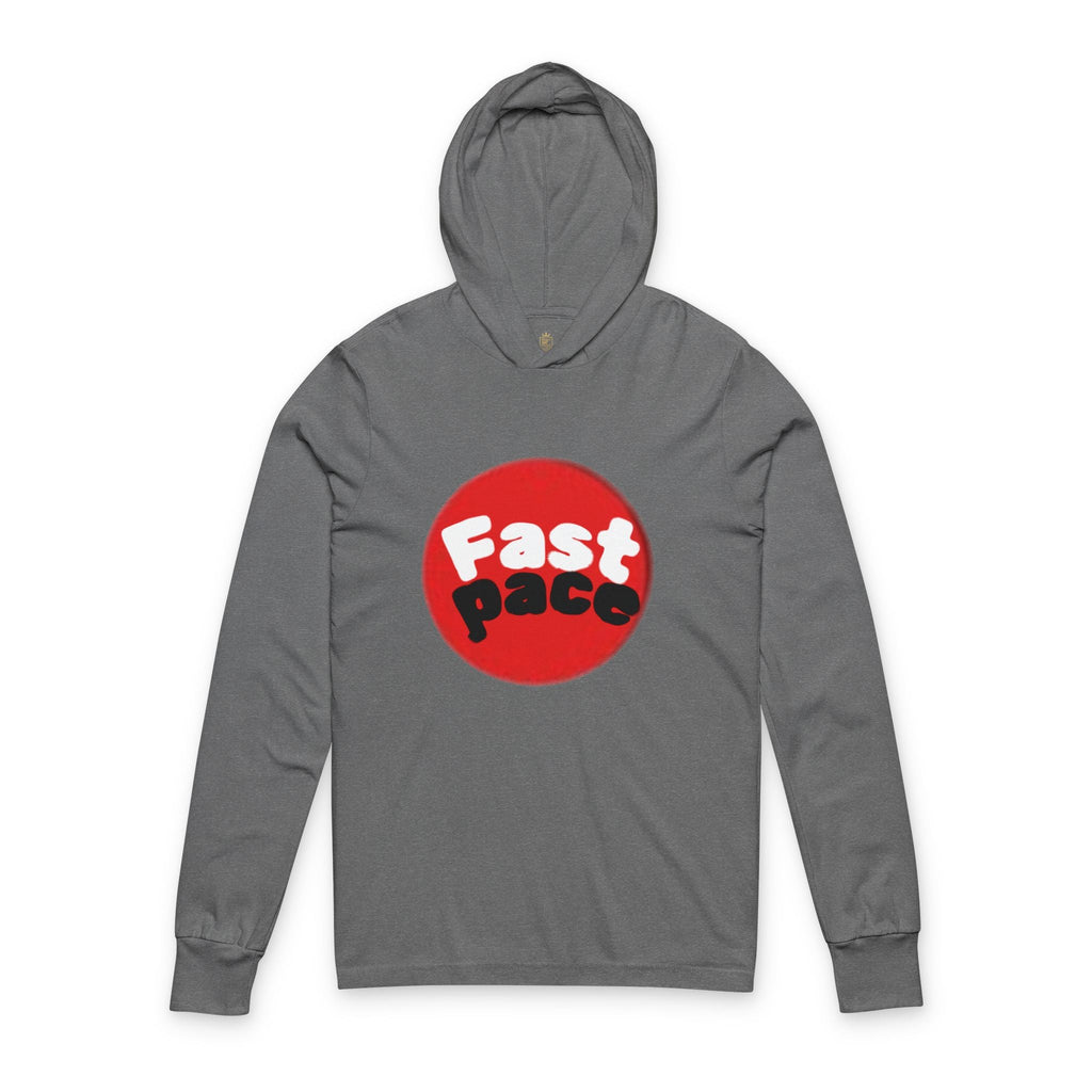 Fast Pace Unisex Hooded Long Sleeve Tee - Casual Wear, Sports Apparel, Gift for Athletes, Active Lifestyle, Workout Clothes Printify