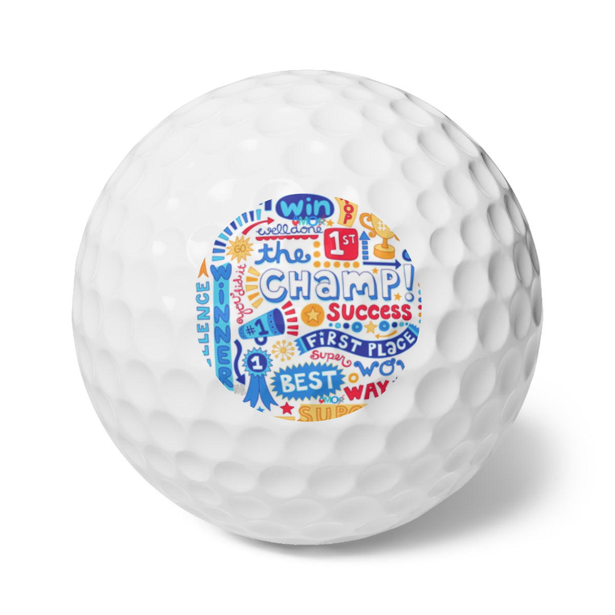 Golf Balls, Amorx Design, 6pcs