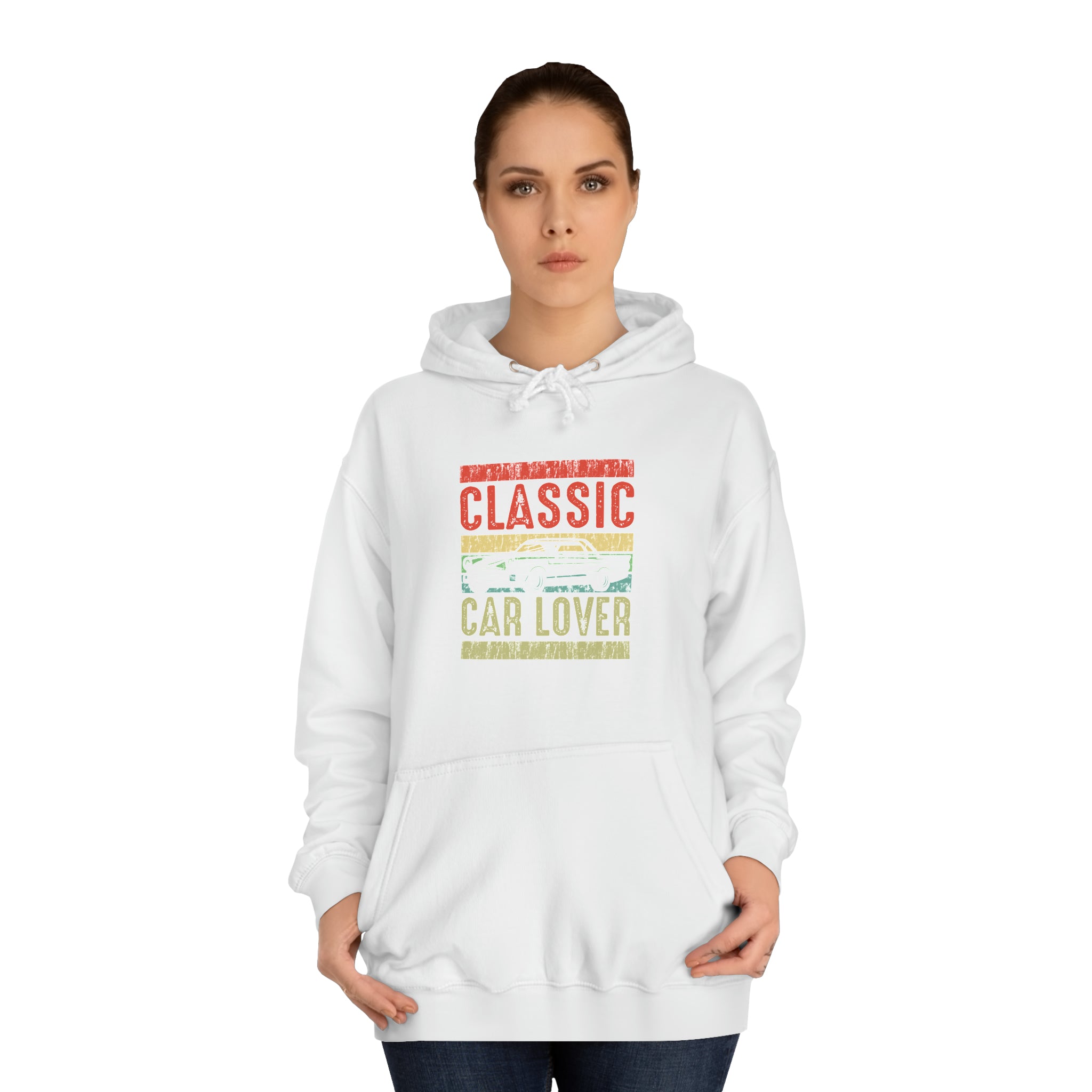 Sweat à capuche unisexe pour amoureux des voitures classiques 