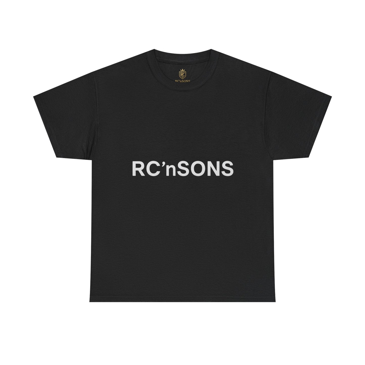 Stylish Unisex Heavy Cotton Tee with RC’nSONS Print - Perfect for Casual Wear, Gifts, Street Style, Everyday Comfort Printify