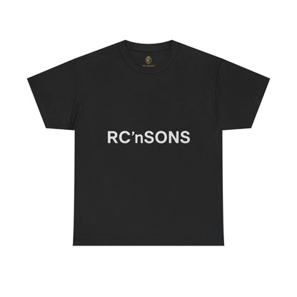 Stylish Unisex Heavy Cotton Tee with RC’nSONS Print - Perfect for Casual Wear, Gifts, Street Style, Everyday Comfort Printify