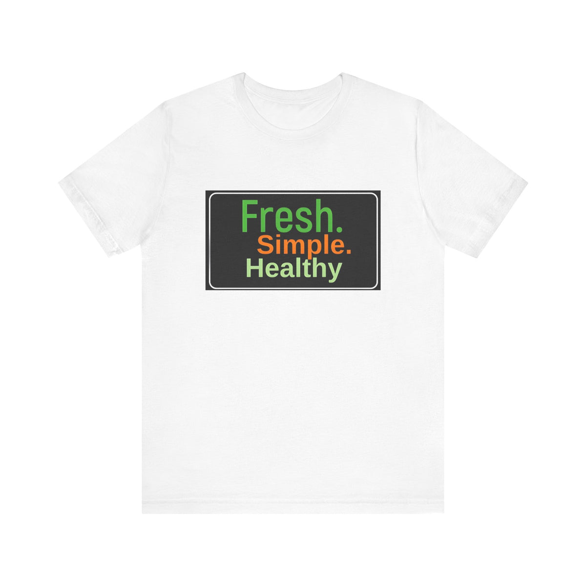 Unisex Fresh Simple Short Sleeve Tee