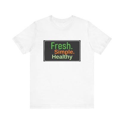 Unisex Fresh Simple Short Sleeve Tee
