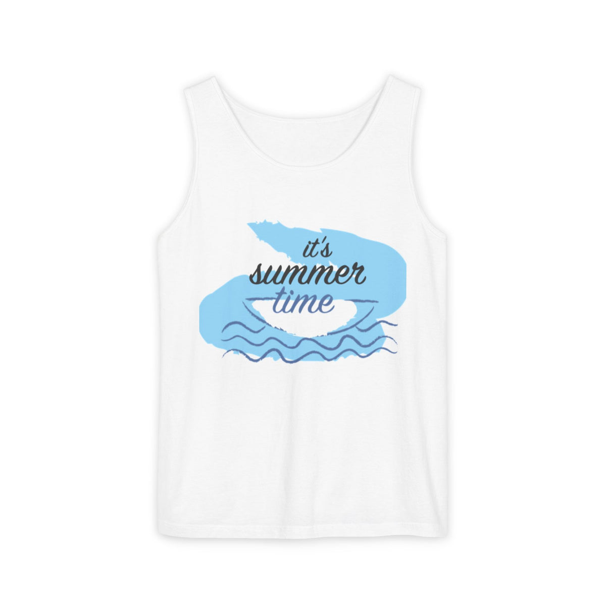 Unisex Summer Time Tank Top - Relaxed Fit Beachwear
