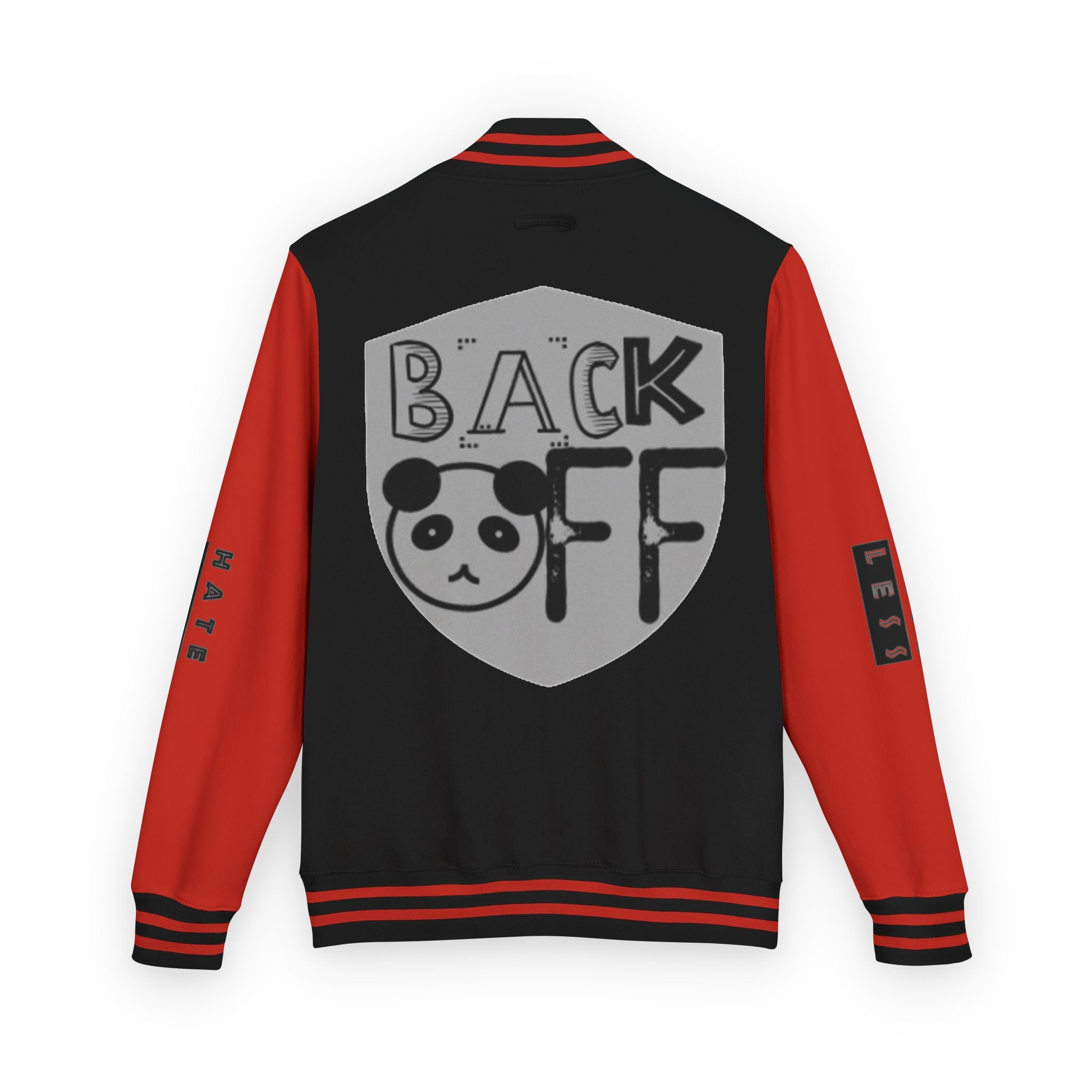 Unisex Heavyweight Letterman Jacket - Fun Panda Graphic Design