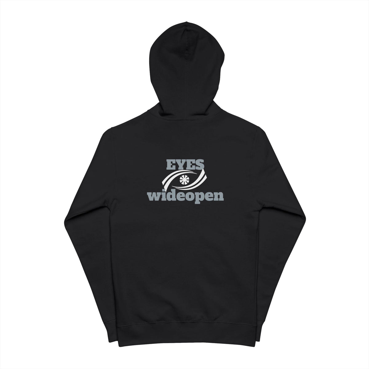 Zip Up Hoodie - Eyes Wide Open Design Printify