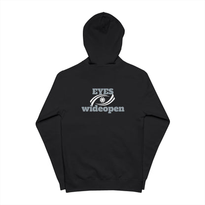 Zip Up Hoodie - Eyes Wide Open Design Printify
