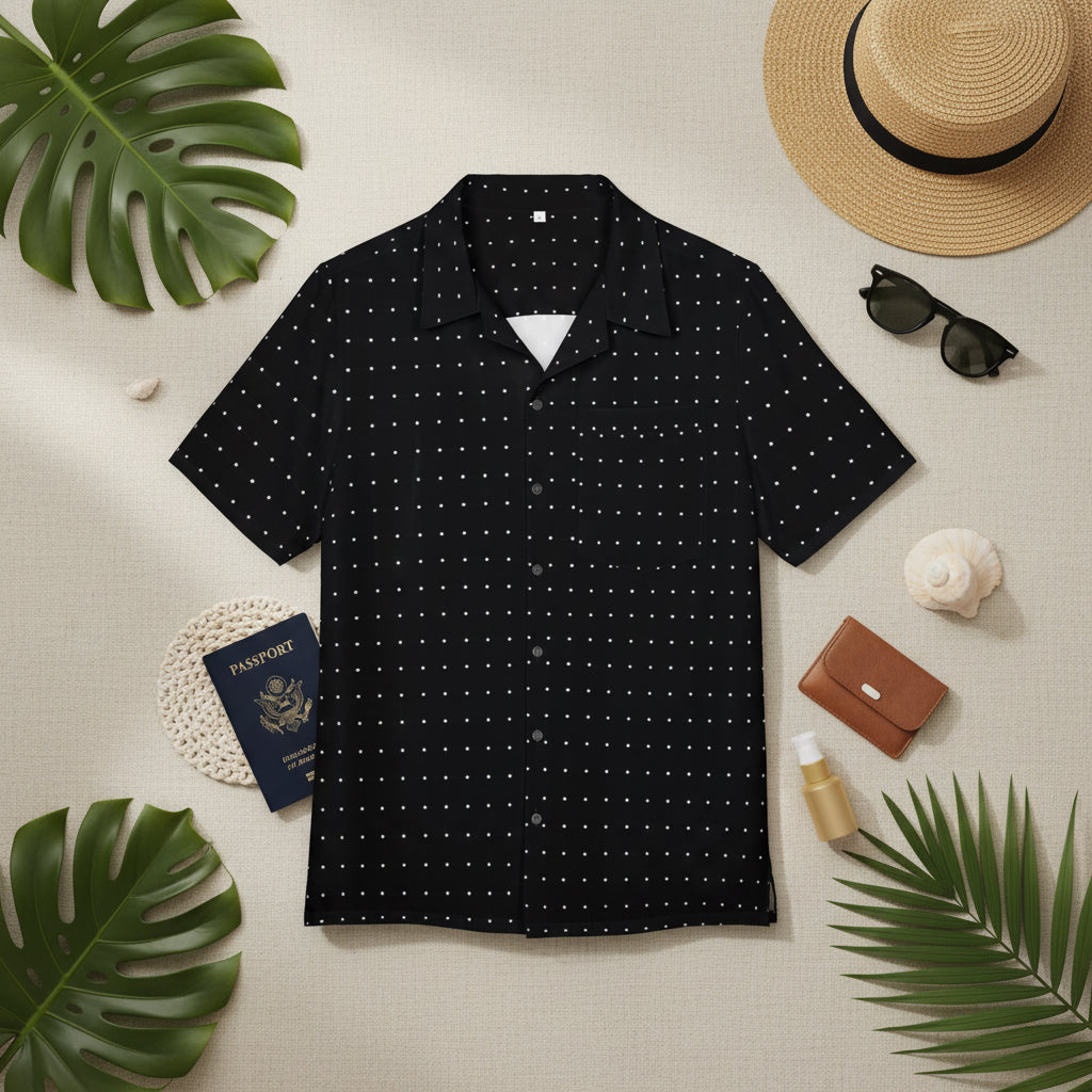 Unisex Hawaiian Button-Down Shirt - Summer Vibes, Beachwear, Casual Style, Vacation Outfit