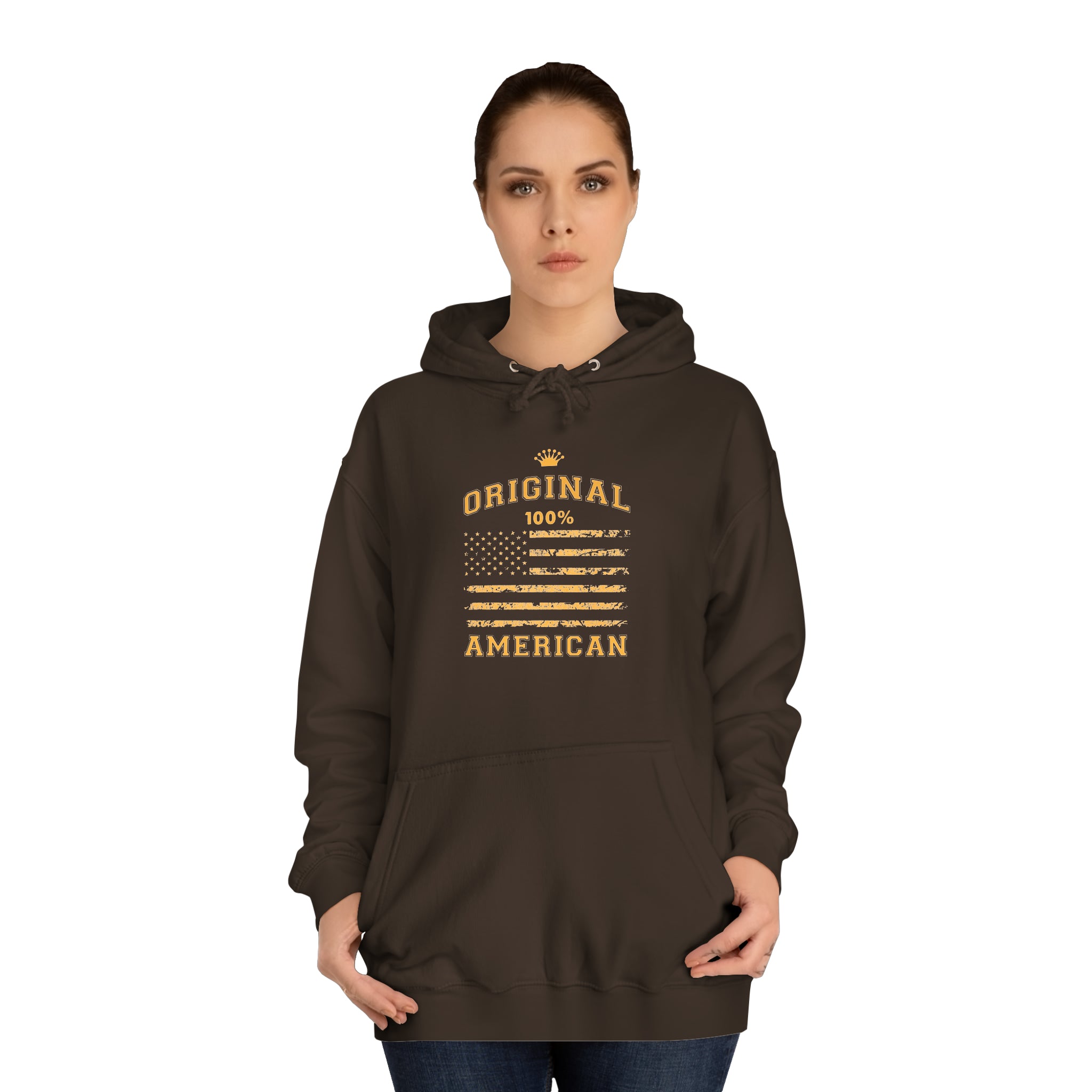 Sweat à capuche unisexe original 100% américain 