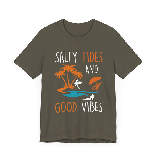 Marées salées et bonnes vibrations Tee unisexe 